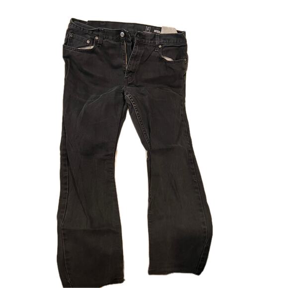 George Black Straight Leg Jeans Mens 36x36 - Picture 1 of 4